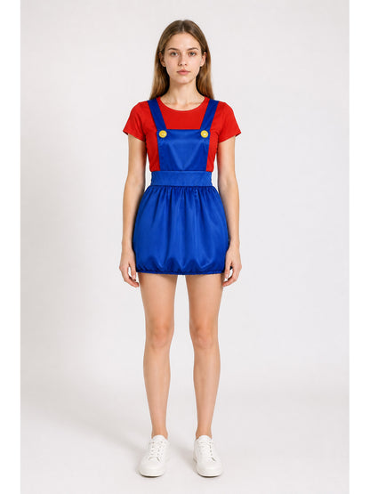 Mario Carnival Costume, Red and Blue Jumpsuit main product view