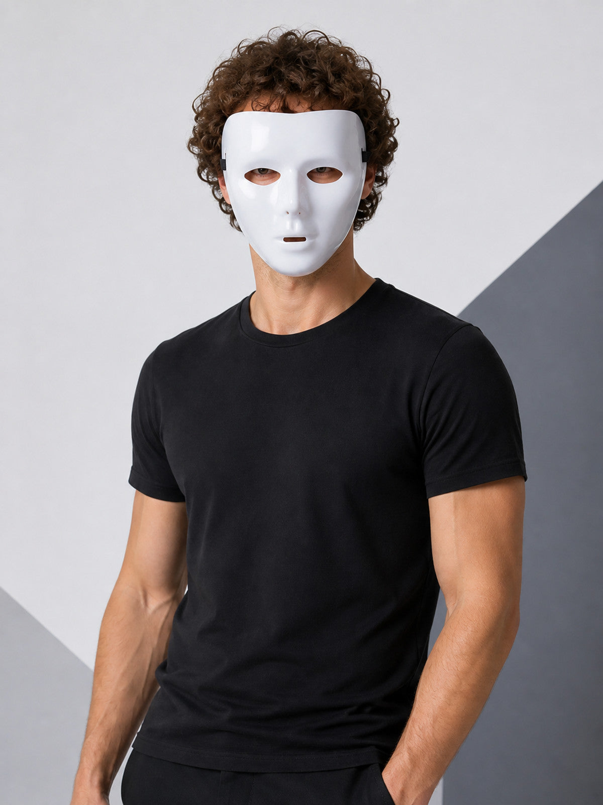White Halloween Mask for Cosplay and Performances