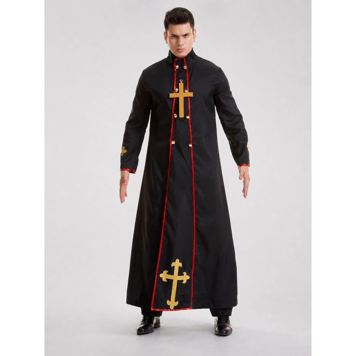 Religious Robe with Crosses and Red Trim