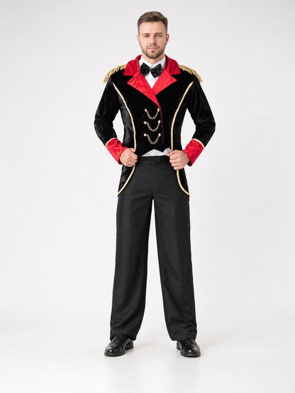 Magician Costume with Jacket and Trousers on-model view
