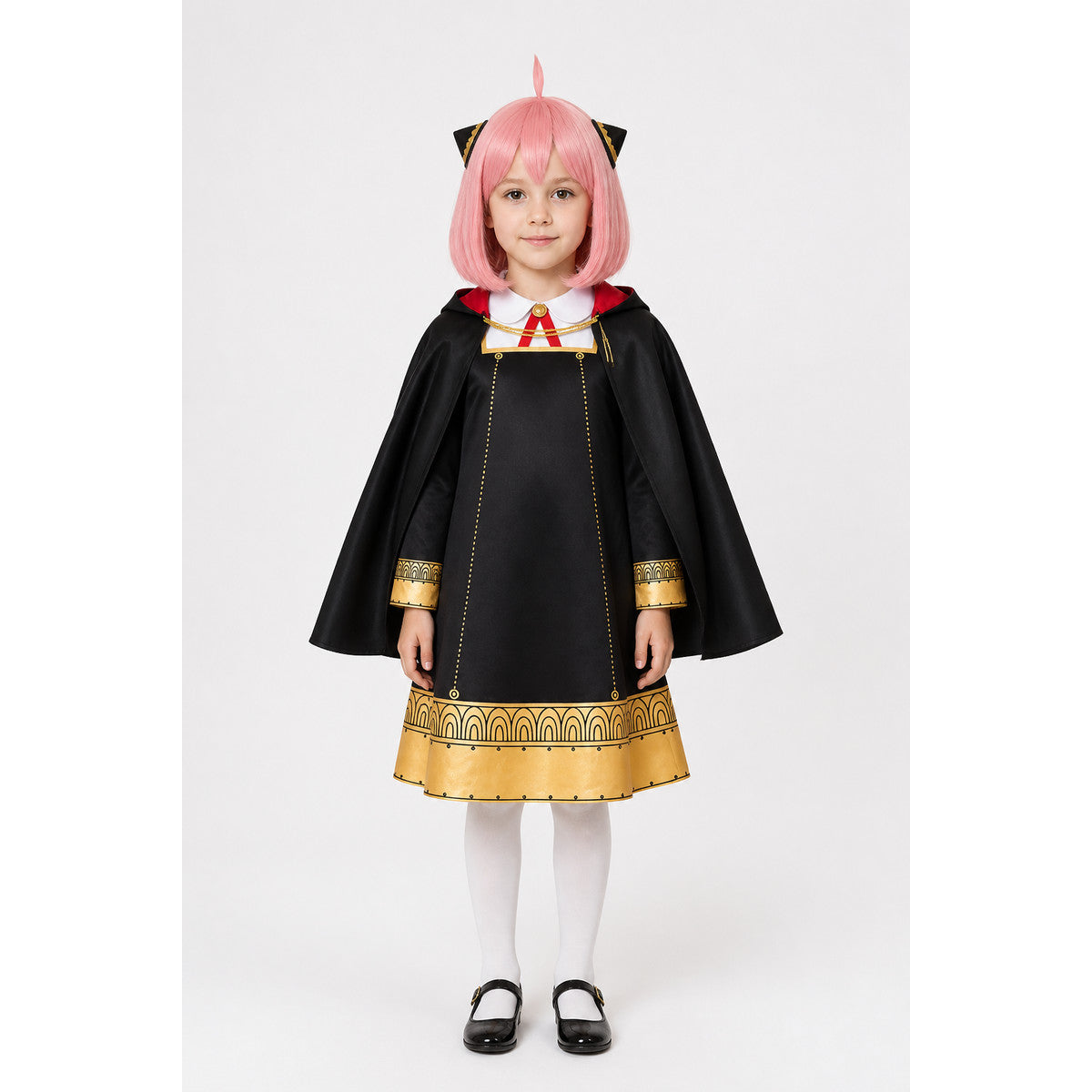 Anya Forger Cosplay Costume with Cape from SPY x FAMILY main product view