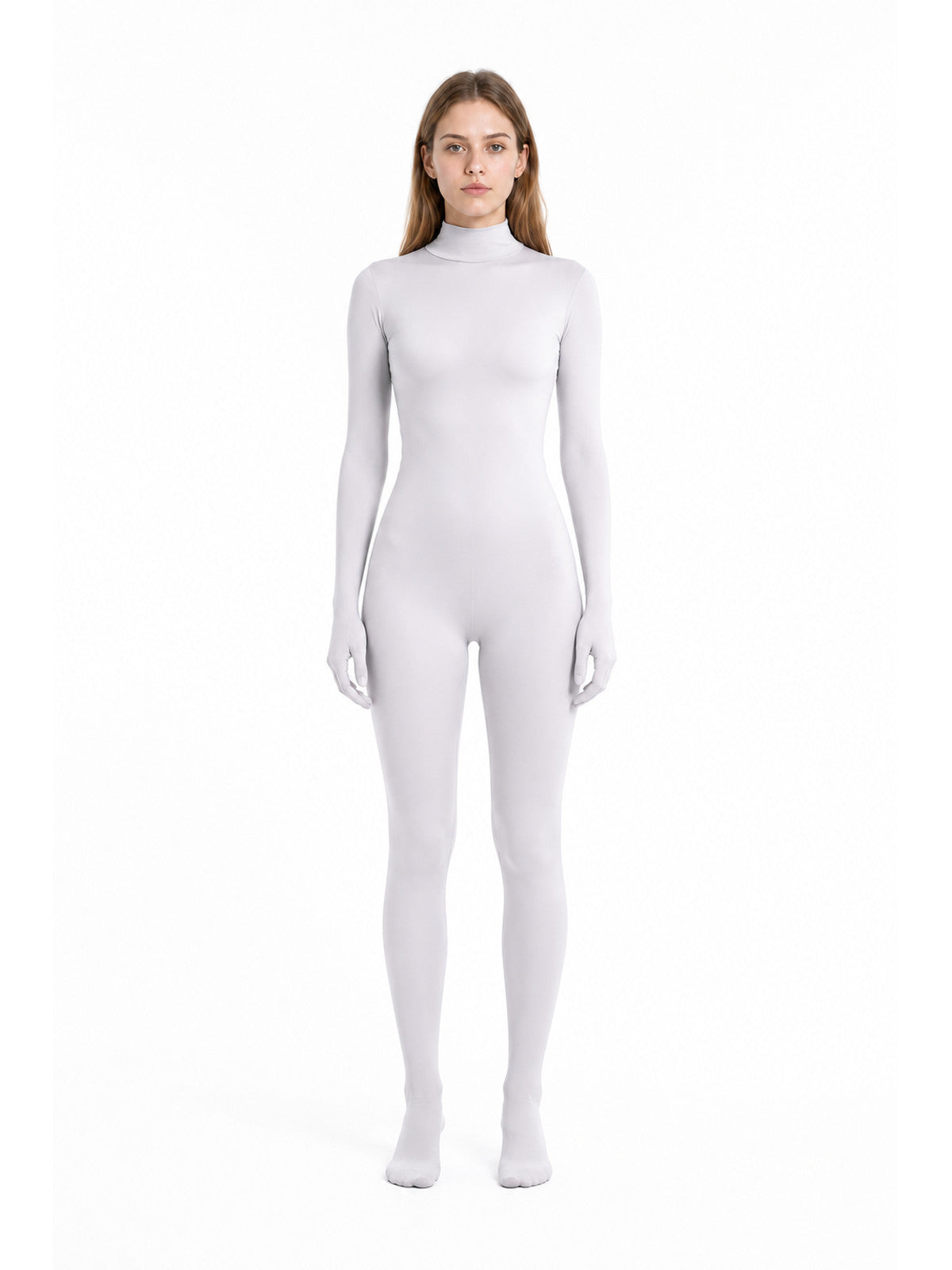 Zentai jumpsuit with enclosed hands and feet main product view