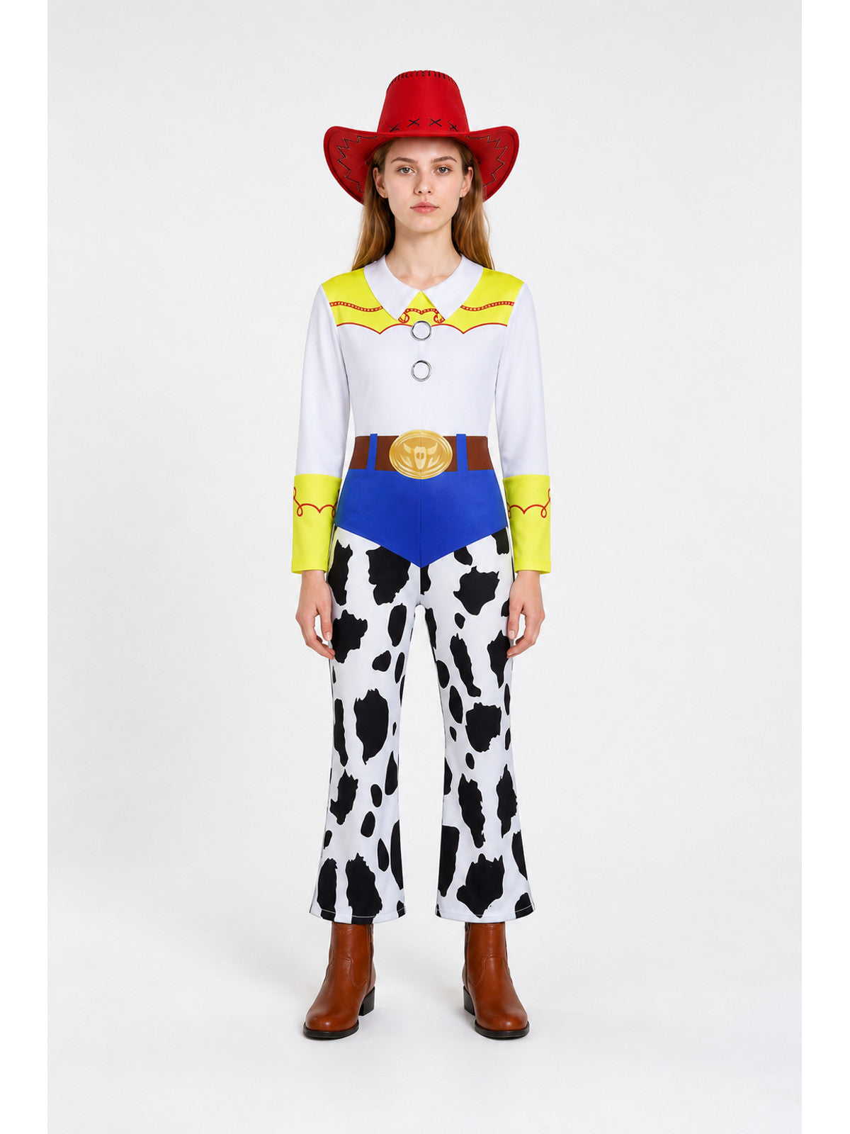Character cosplay costume, jumpsuit with hat main product view