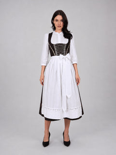 Historical Dress Costume for Cosplay, Black and White