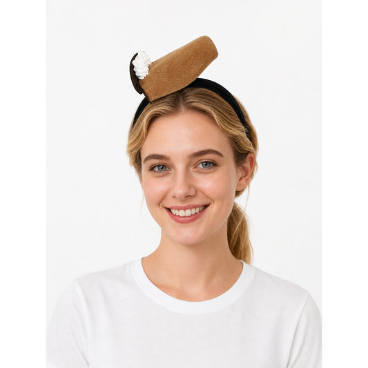 Carnival Headband Shaped Like Chocolate with Cream