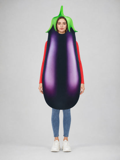 Eggplant Costume for Halloween and Themed Parties on-model view