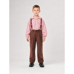 Retro-Style Shirt, Pants, and Suspenders Set