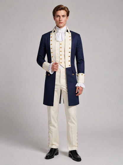 “European Prince” Embroidered Cosplay Costume on-model view