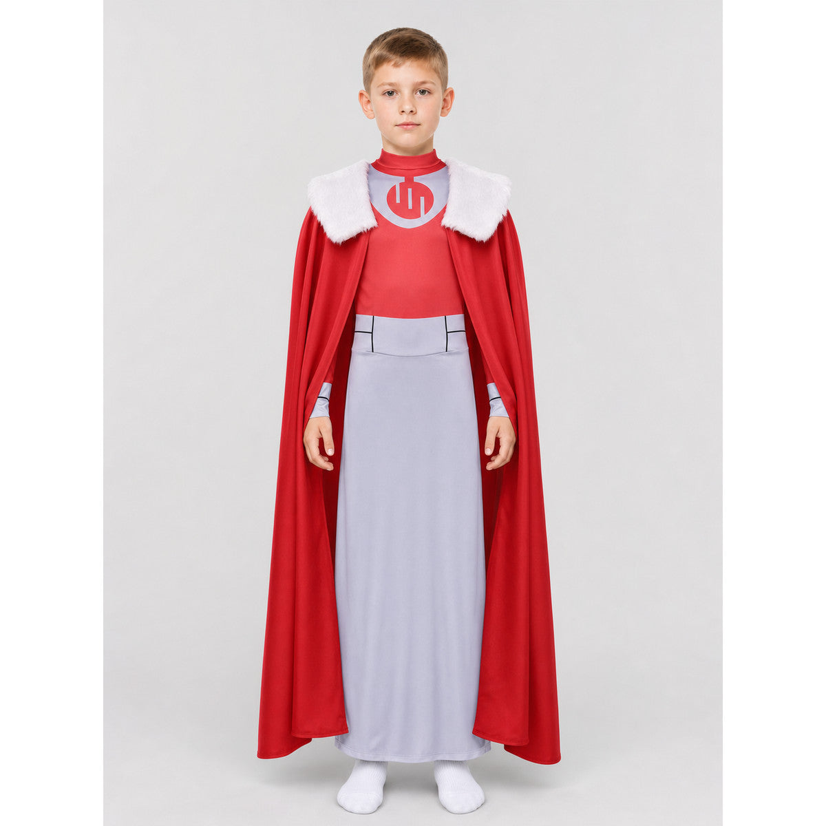Thragg Cosplay Costume with Cape and High Collar