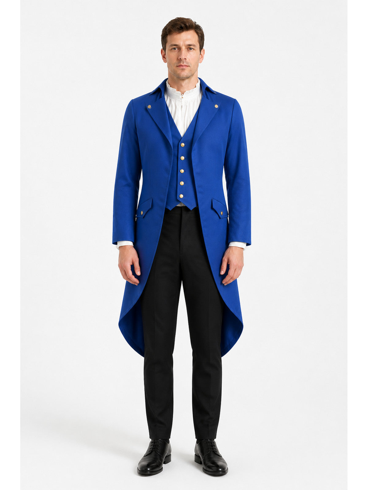 Men’s Retro-Punk Tailcoat with Gold Buttons main product view