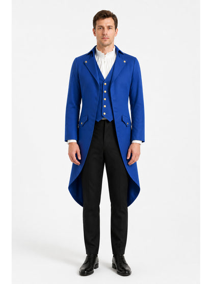 Men’s Retro-Punk Tailcoat with Gold Buttons main product view