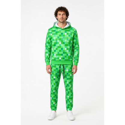 Kids' Minecraft Green Pixel Costume