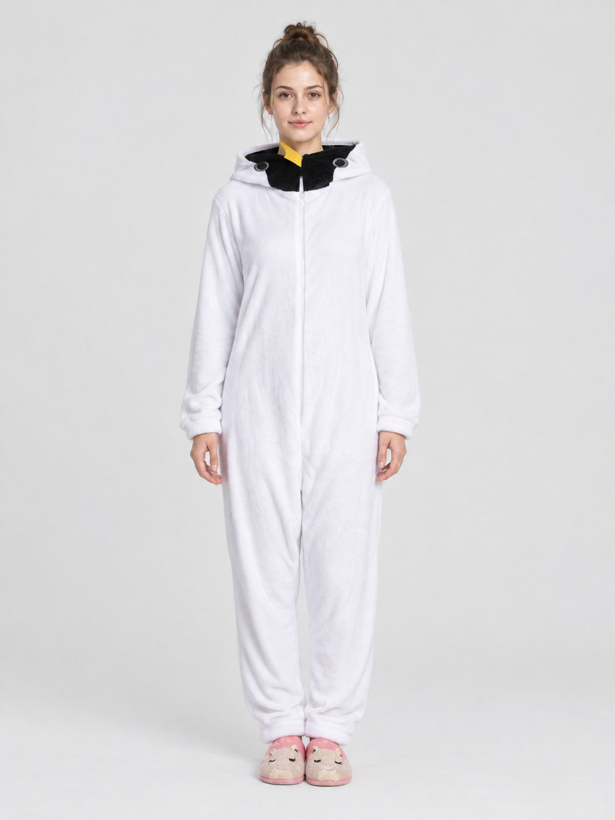 Insulated Hooded Kigurumi Pajama Jumpsuit with Tail