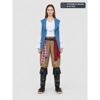 Pirate Costume with Vest, Shirt, and Pants