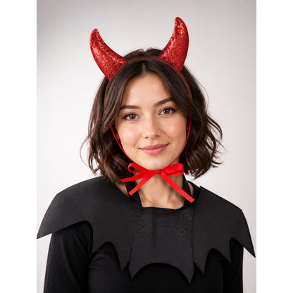 Red and Black Halloween Carnival Headband main product view