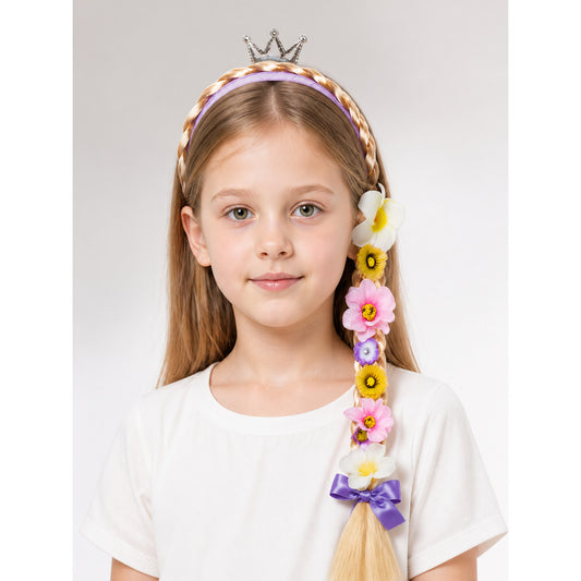 Halloween Carnival Headband with Flowers and Crown main product view