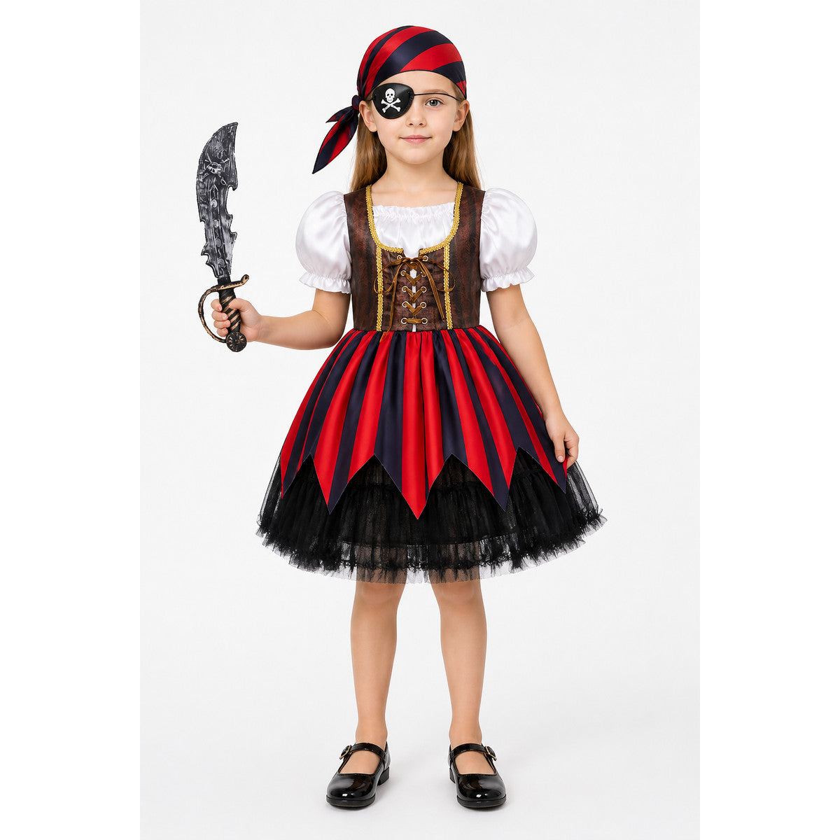 Pirate Costume with Dress and Accessories for Carnival main product view