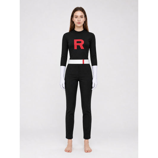 Pokémon Cosplay Costume: Top, Pants, Belt, Gloves