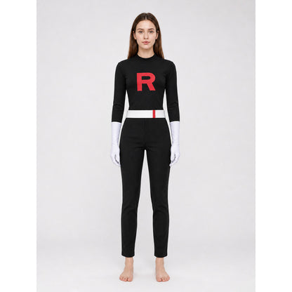 Cosplay Costume with White Belt and Gloves