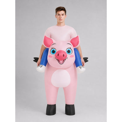 Inflatable Pig Costume for Parties and Halloween front view