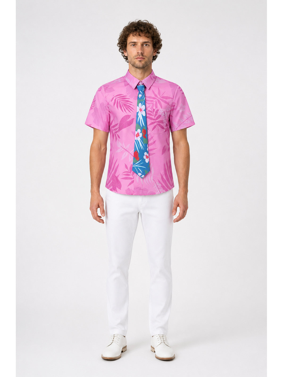 Children's Tropical Print Suit with Tie main product view