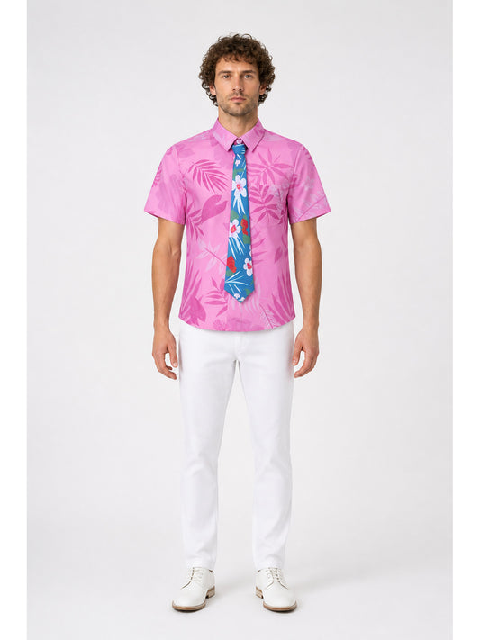 Children's Tropical Print Suit with Tie main product view