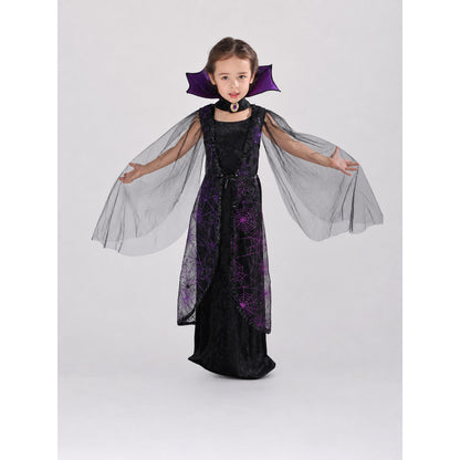 Gothic Bat Costume Dress on-model view