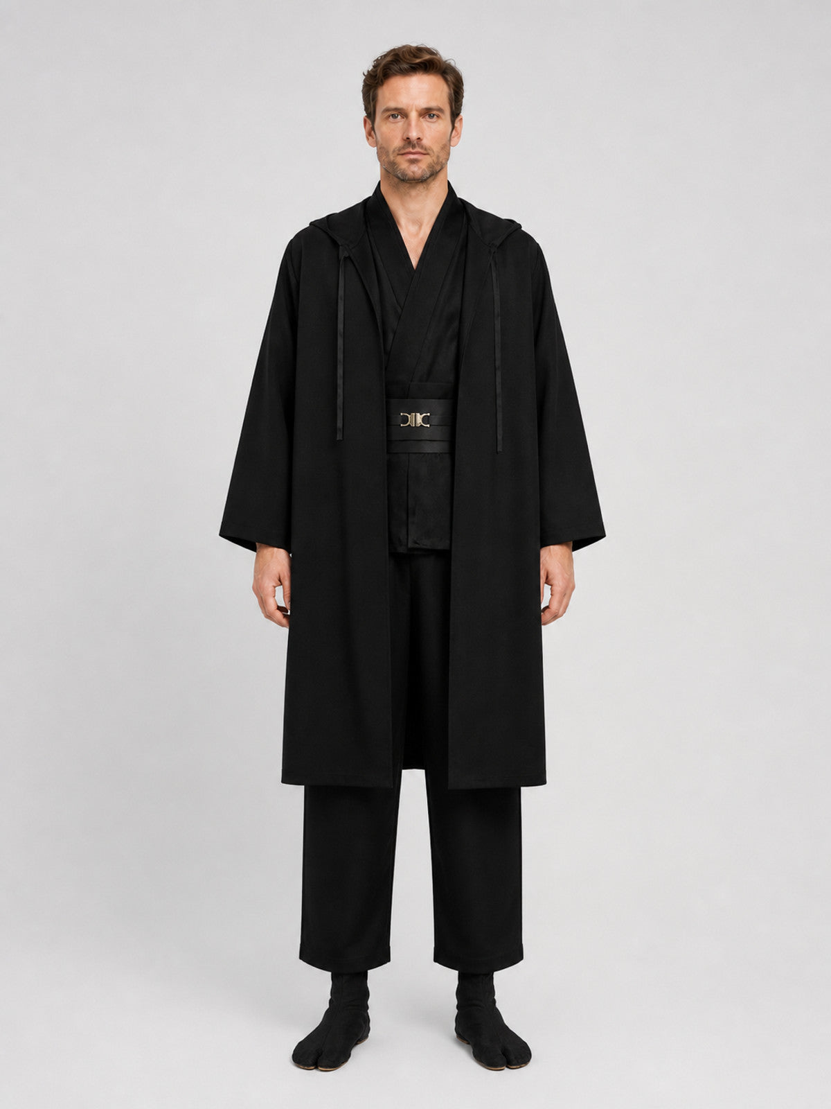 Obi-Wan Kenobi Costume with Cape for Cosplay on-model view