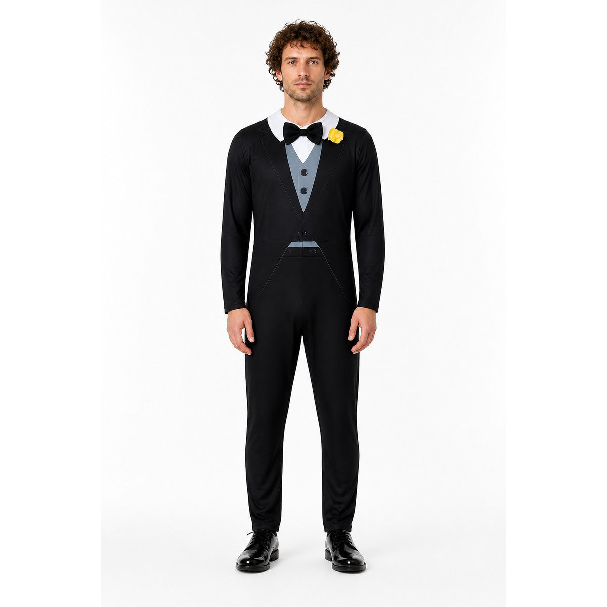 Nick Cosplay Jumpsuit, Tuxedo with Bow Tie