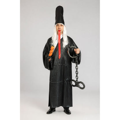 Black Zombie Costume with Robe and Top Hat main product view