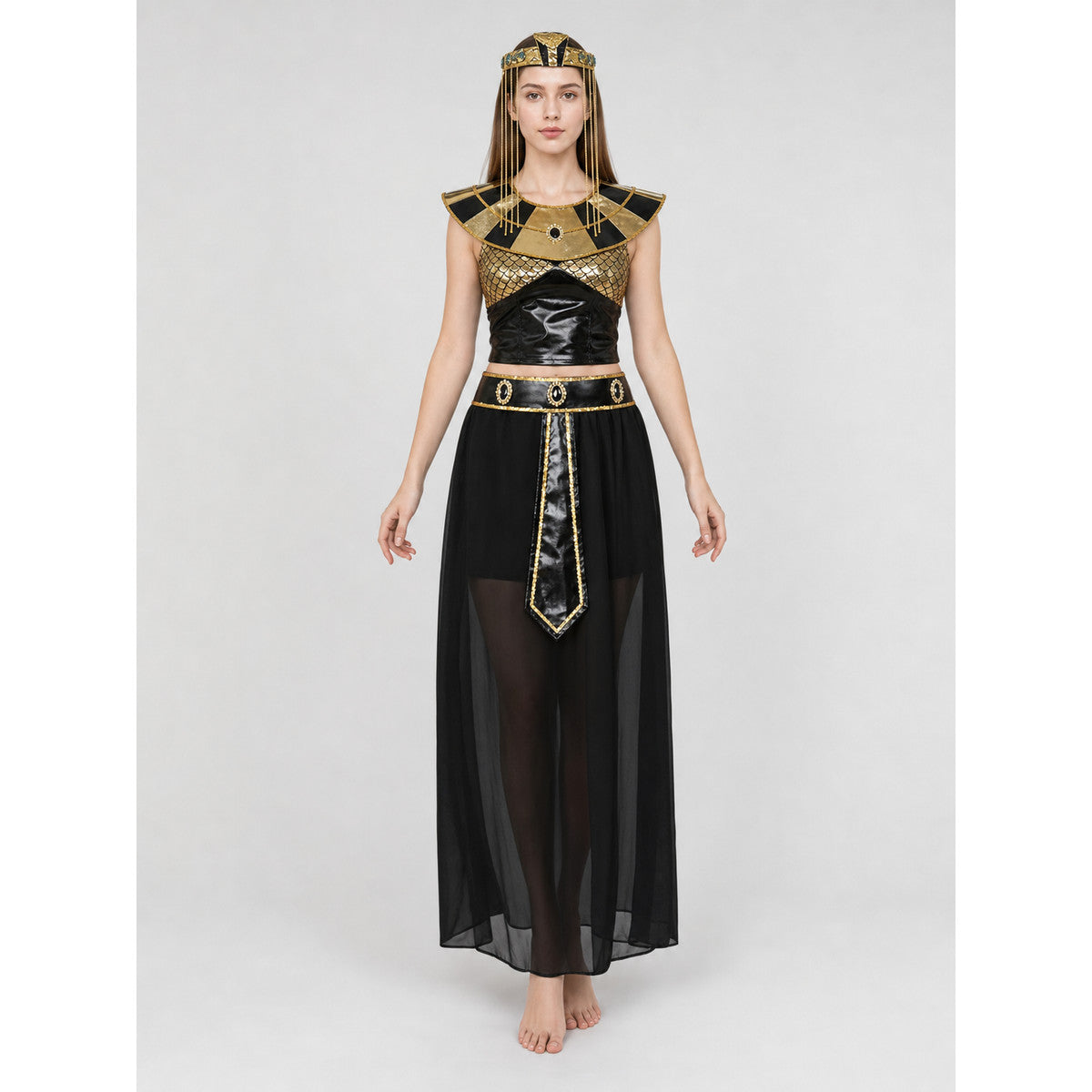 Cleopatra Costume, Egyptian Look, Set