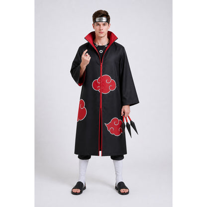 Kakashi Cosplay Costume with Akatsuki Cloak and Accessories main product view