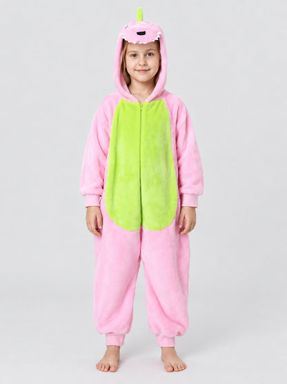 Dinosaur Hooded Jumpsuit Pajama with Spikes