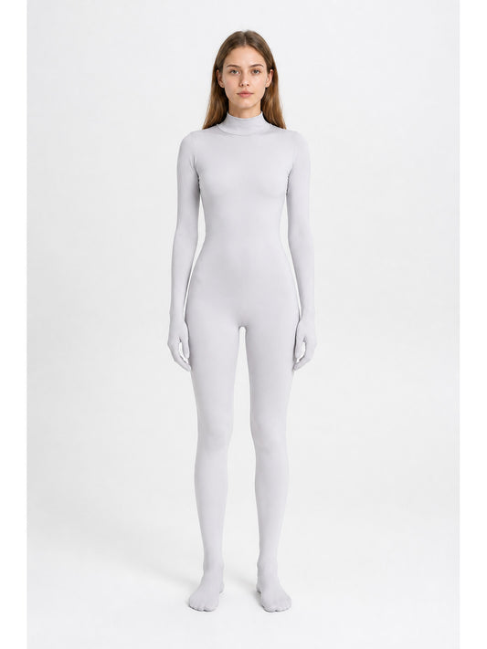 Jumpsuit with a High Neck and Covered Hands and Feet main product view