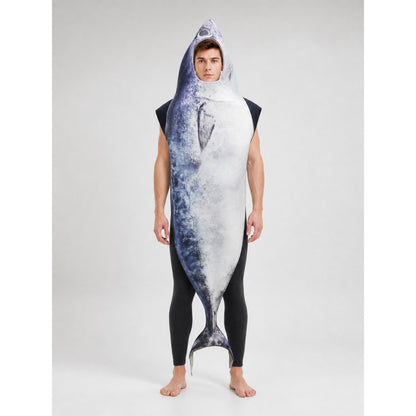 Fish Hooded Costume for a Party