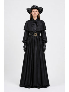Plague Doctor Costume, Black Cloak, Raven Mask, Steampunk