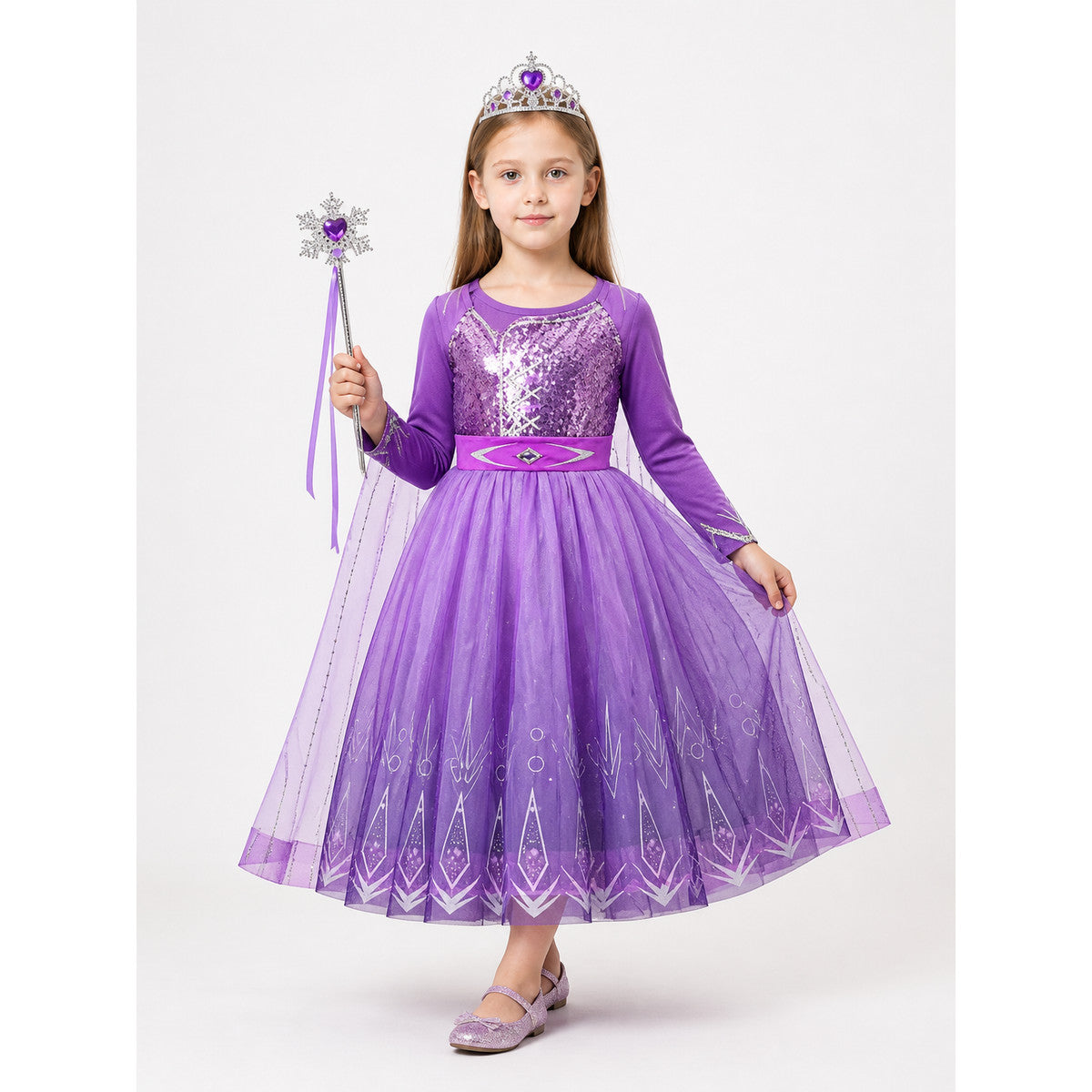 Purple Snow Queen Costume for Halloween