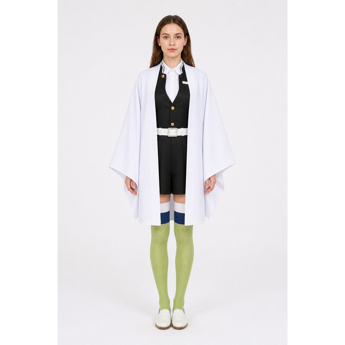 Mitsuri Kanroji Cosplay Costume with Cape main product view
