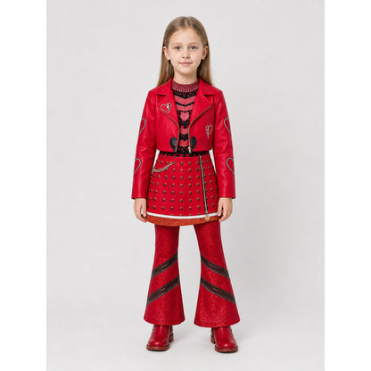 Cosplay Costume Set with Jacket, Skirt, and Pants