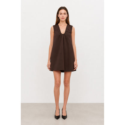 Sleeveless A-Line Dress with a U-Neckline main product view