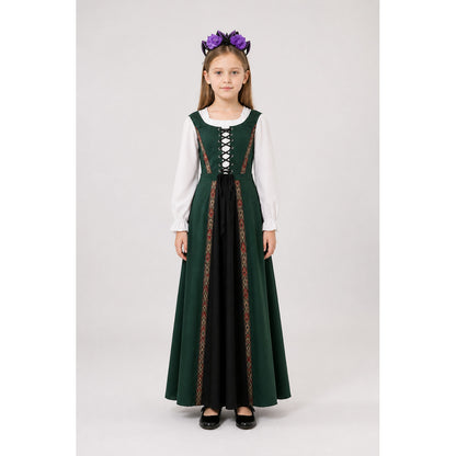 Vintage Halloween Dress with Lace Collar main product view