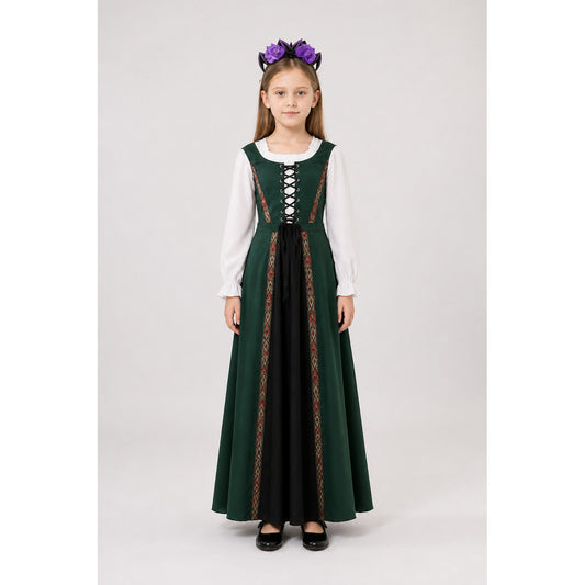 Vintage Halloween Dress with Lace Collar main product view