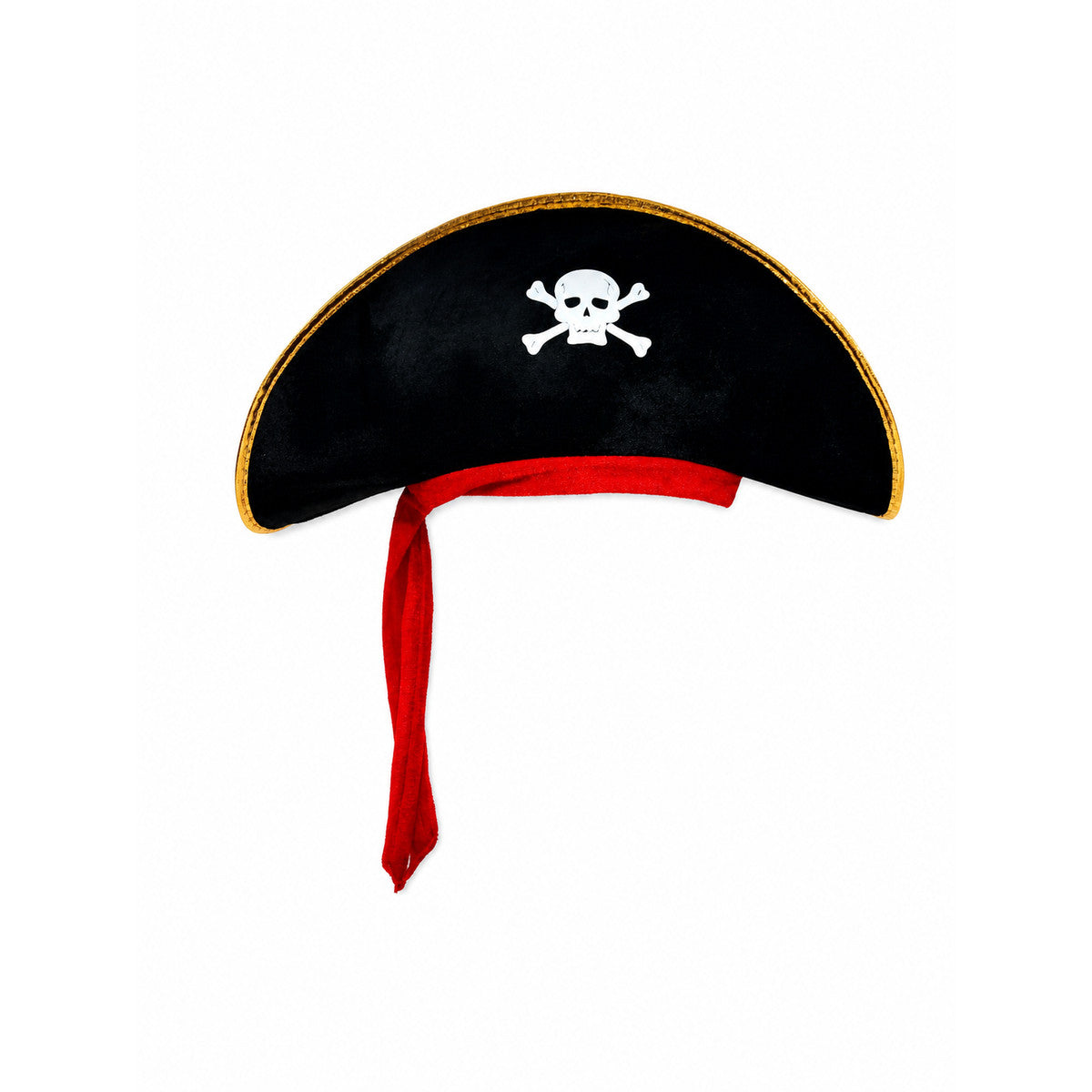 Pirate carnival hat with gold trim