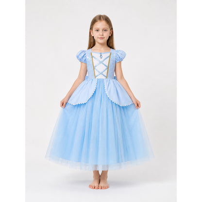 Blue Princess Carnival Costume for Halloween main product view