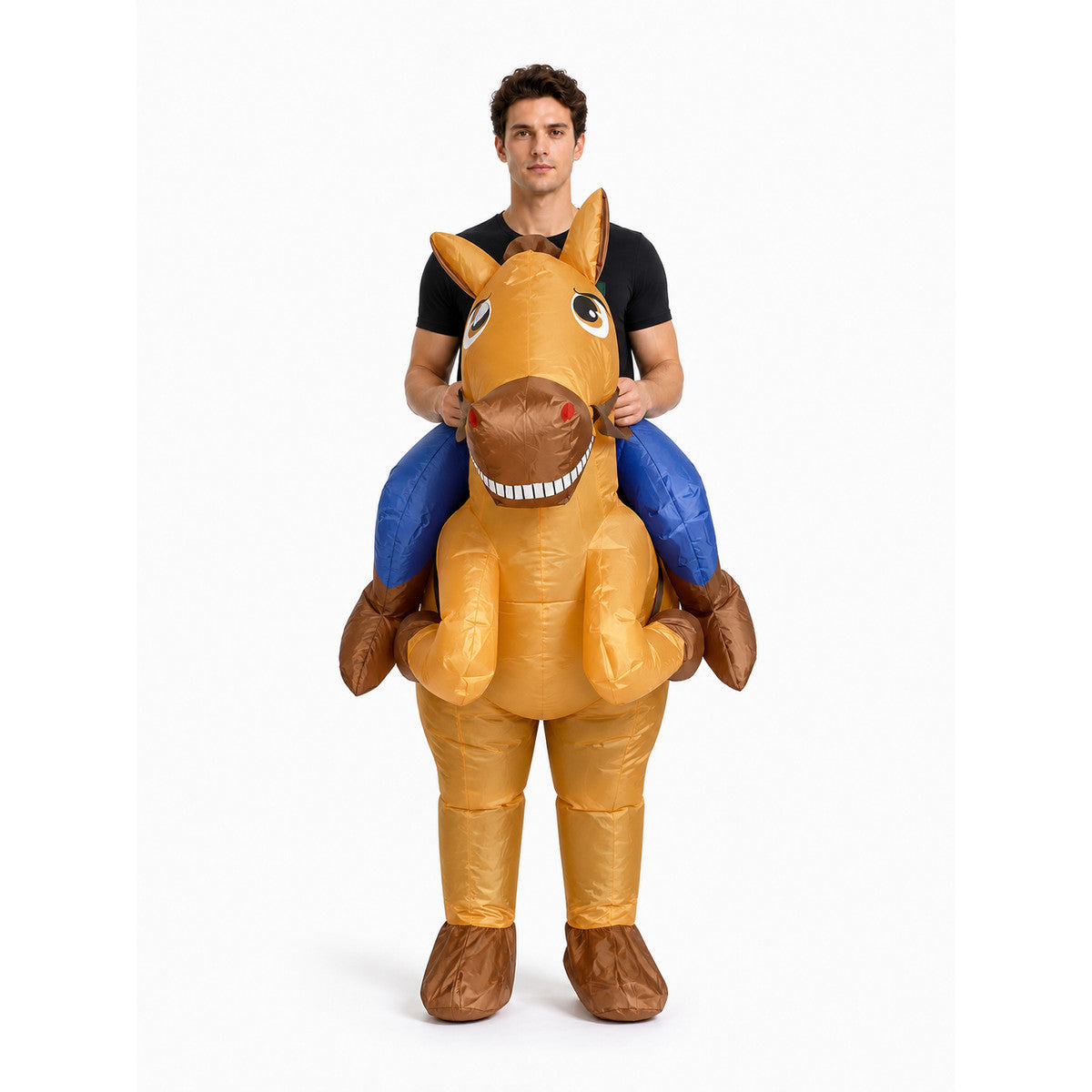 Inflatable Cartoon Horse Costume for Parties front view