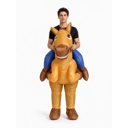 Inflatable Cartoon Horse Costume for Parties front view