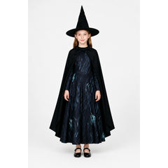 Blue Costume with Cape and Hat for Halloween