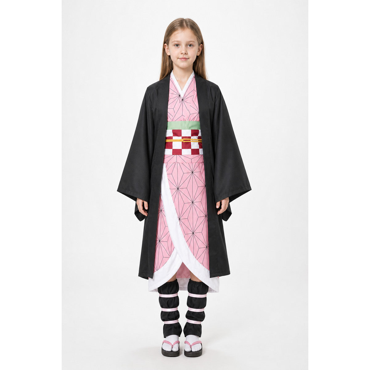 Nezuko Cosplay Costume, Kimono with Pink Pattern main product view