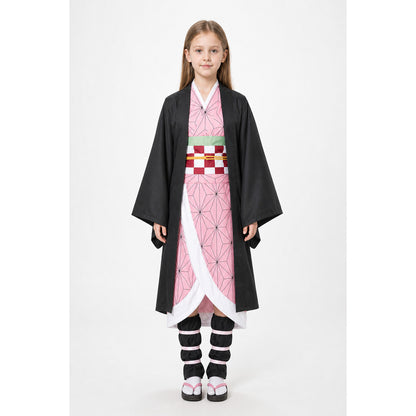 Nezuko Cosplay Costume, Kimono with Pink Pattern main product view