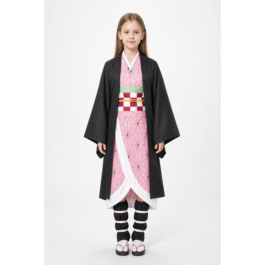 Nezuko Cosplay Costume, Kimono with Pink Pattern main product view
